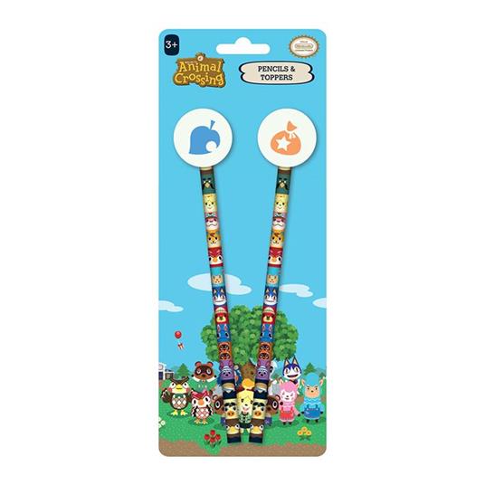 Nintendo: Animal Crossing - Villager Squares Pencils & Toppers Set Matite