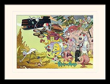 Stampa In Cornice Rick & Morty Creature Barrage