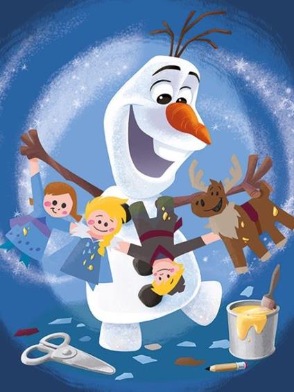 Stampa Su Tela Olaf'S Frozen Adventure Characters 60X80