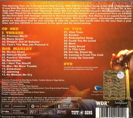 Uprising Tour - CD Audio + DVD di Bob Marley - 2