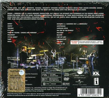 Smoke - Mirrors Live - CD Audio + DVD di Imagine Dragons - 2