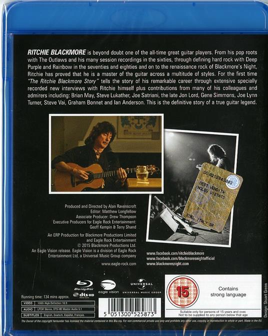 Ritchie Blackmore. The Ritchie Blackmore Story (Blu-ray) - Blu-ray di Ritchie Blackmore - 2