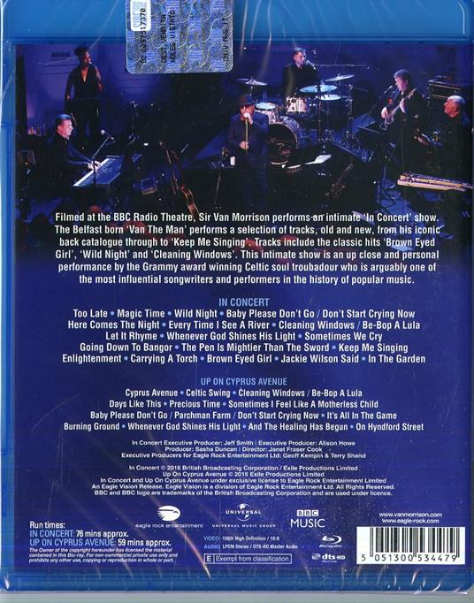 In Concert (Blu-ray) - Blu-ray di Van Morrison - 2