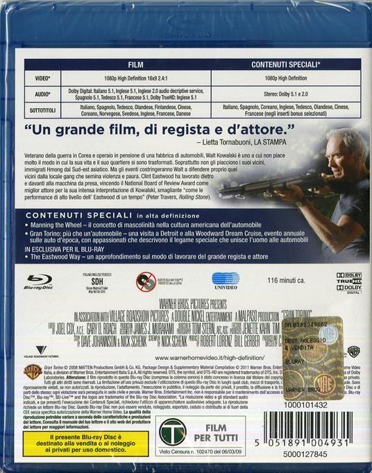 Gran Torino di Clint Eastwood - Blu-ray - 6