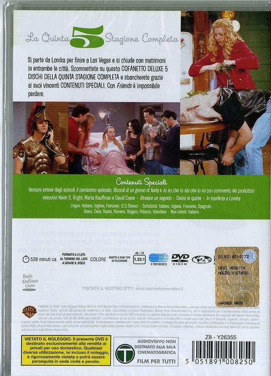 Friends. Stagione 5 (5 DVD) - DVD - 2