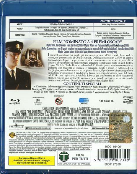 Il miglio verde di Frank Darabont - Blu-ray - 2