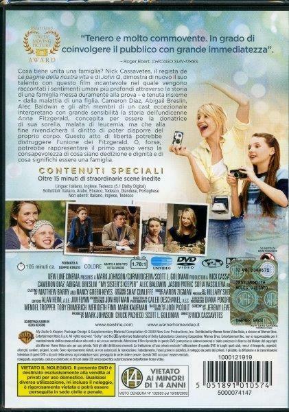La custode di mia sorella di Nick Cassavetes - DVD - 2