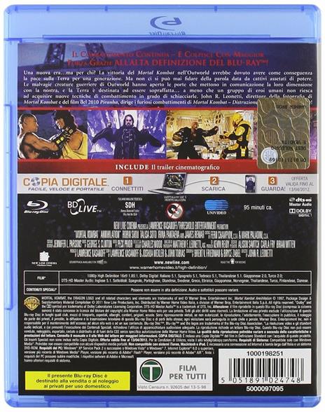 Mortal Kombat, distruzione totale di John R. Leonetti - Blu-ray - 2