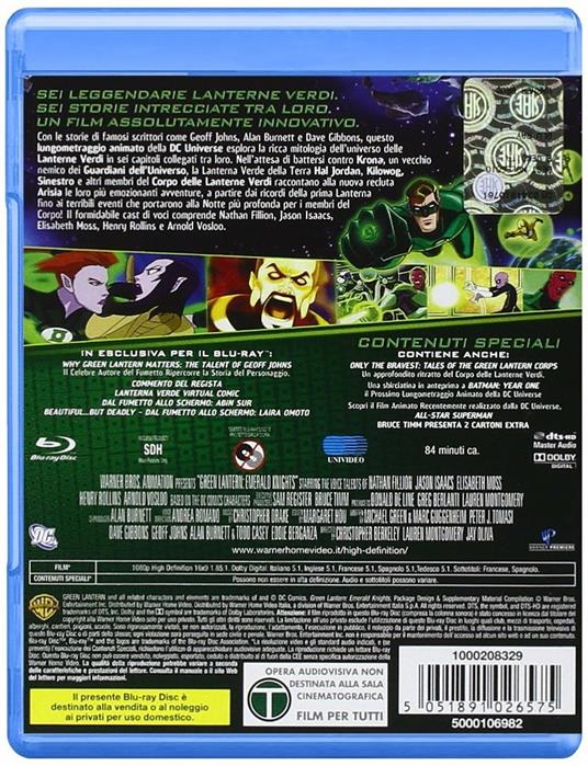 Green Lantern. I cavalieri di smeraldo di Chris Berkeley,Lauren Montgomery,Jay Oliva - Blu-ray - 2
