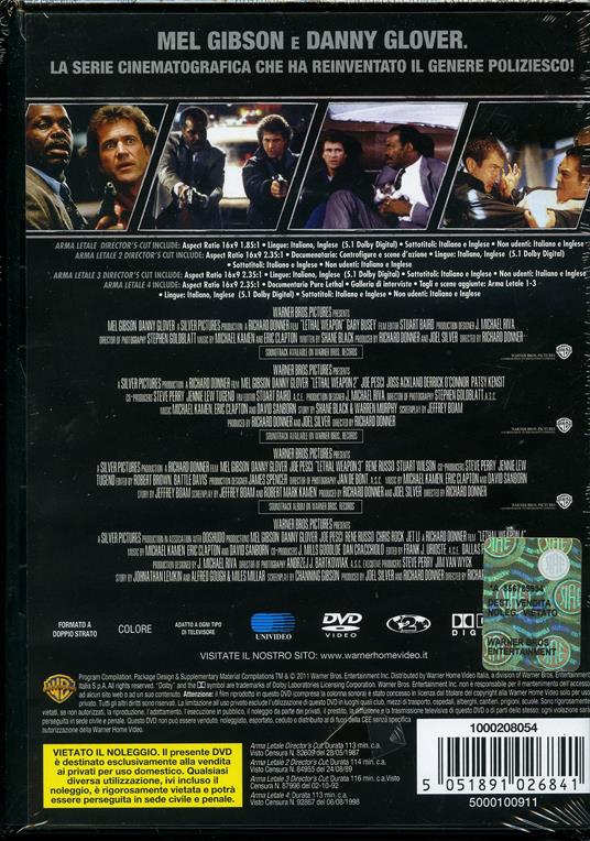 4 grandi film. Arma letale (4 DVD) di Richard Donner - 2