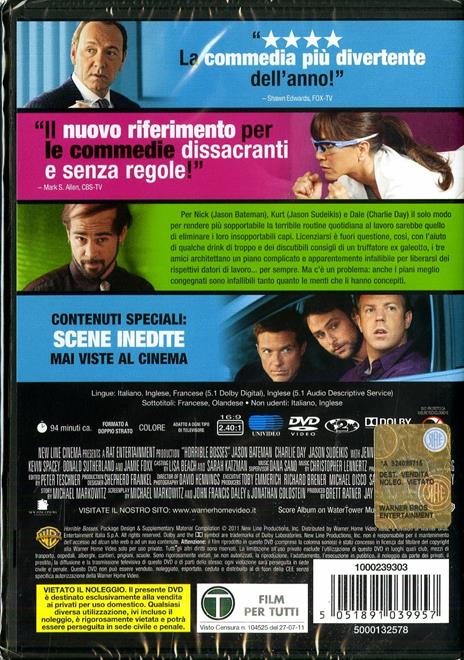 Come ammazzare il capo e vivere felici (DVD) di Seth Gordon - DVD - 2