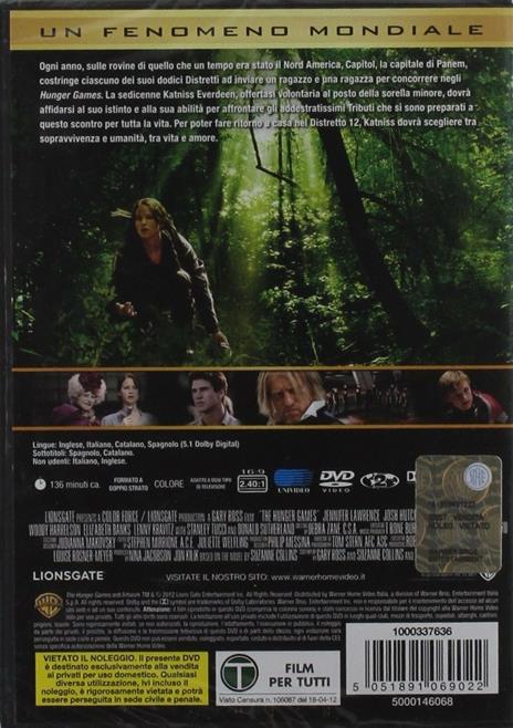 Hunger Games (1 DVD) di Gary Ross - DVD - 2