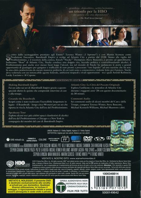 Boardwalk Empire. Stagione 1 (Serie TV ita) (5 DVD) di Martin Scorsese,Timothy Van Patten,Jeremy Podeswa,Alan Taylor - DVD - 2