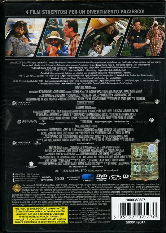 4 grandi film. Tutti da ridere (4 DVD) di Bobby Farrelly,Peter Farrelly,Todd Phillips - 2