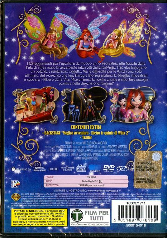 Winx Club. Magica avventura di Iginio Straffi - DVD - 2