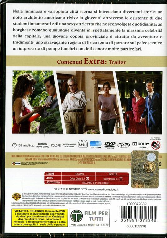 To Rome With Love di Woody Allen - DVD - 2