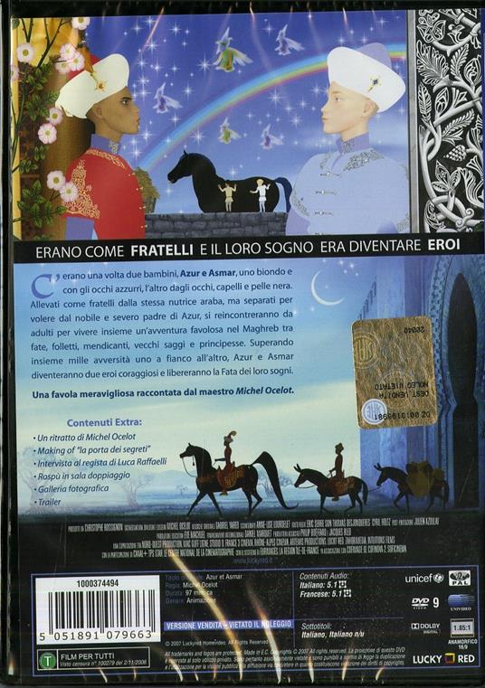 Azur e Asmar di Michel Ocelot - DVD - 2
