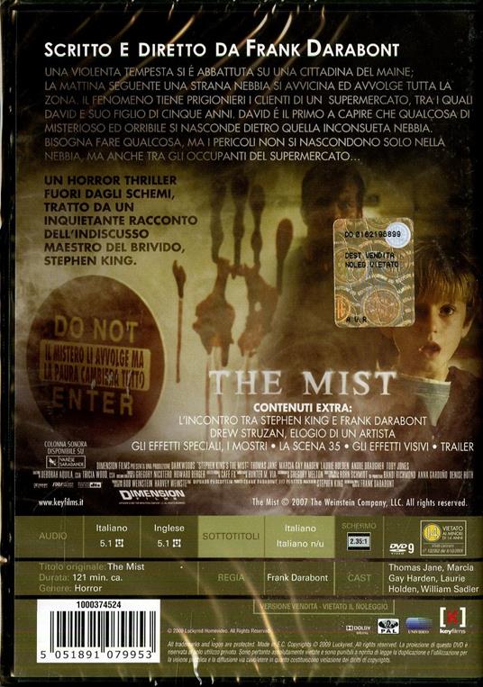 The Mist di Frank Darabont - DVD - 2