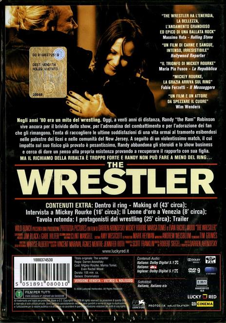 The Wrestler di Darren Aronofsky - DVD - 2
