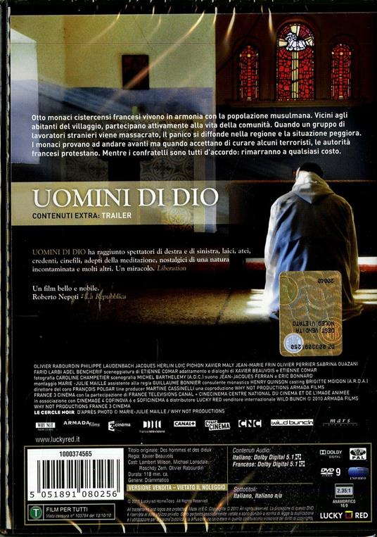 Uomini di Dio di Xavier Beauvois - DVD - 2