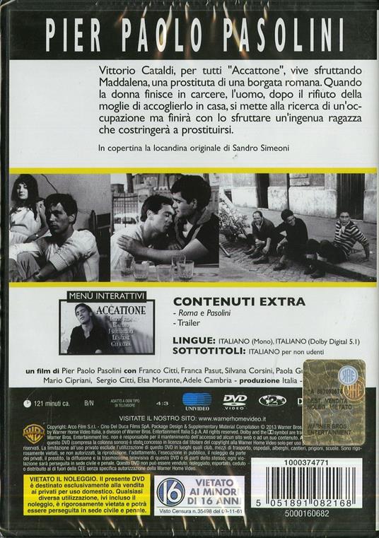 Accattone di Pier Paolo Pasolini - DVD - 2