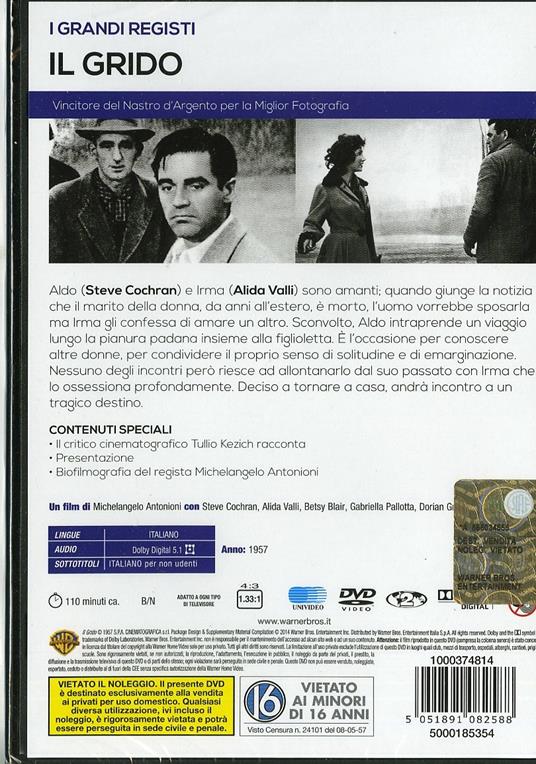 Il grido di Michelangelo Antonioni - DVD - 2