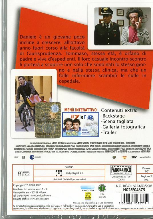 Il 7 e l'8 di Salvo Ficarra,Valentino Picone,Giambattista Avellino - DVD - 2