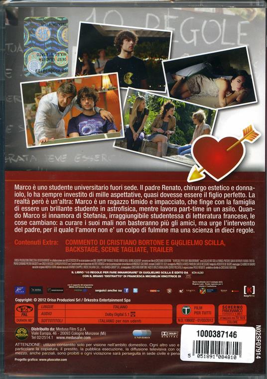 10 regole per fare innamorare di Cristiano Bortone - DVD - 2