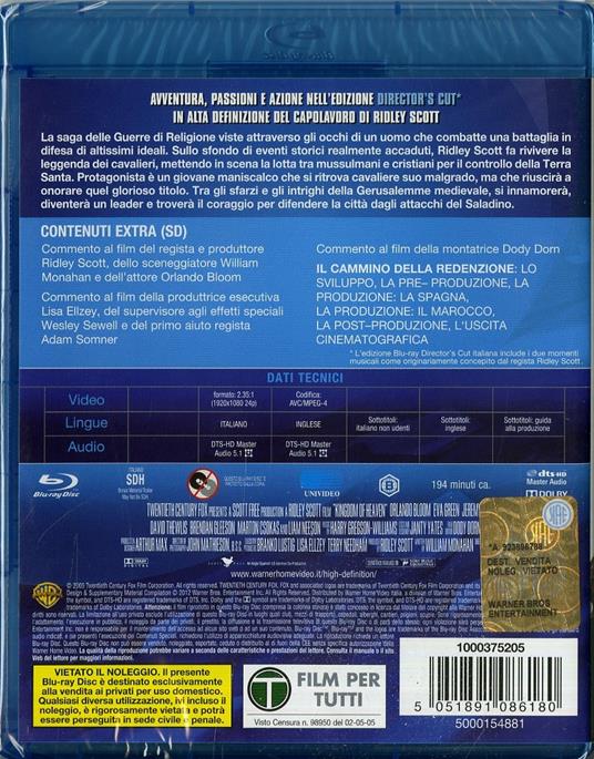Le crociate di Ridley Scott - Blu-ray - 2