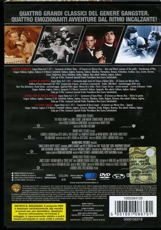 4 grandi film. Gangsters (4 DVD) di Michael Curtiz,Raoul Walsh,William Augustus Wellman - 2