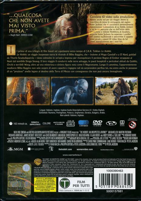 Lo Hobbit. Un viaggio inaspettato (2 DVD) di Peter Jackson - DVD - 2