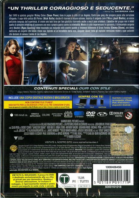 Gangster Squad di Ruben Fleischer - DVD - 2