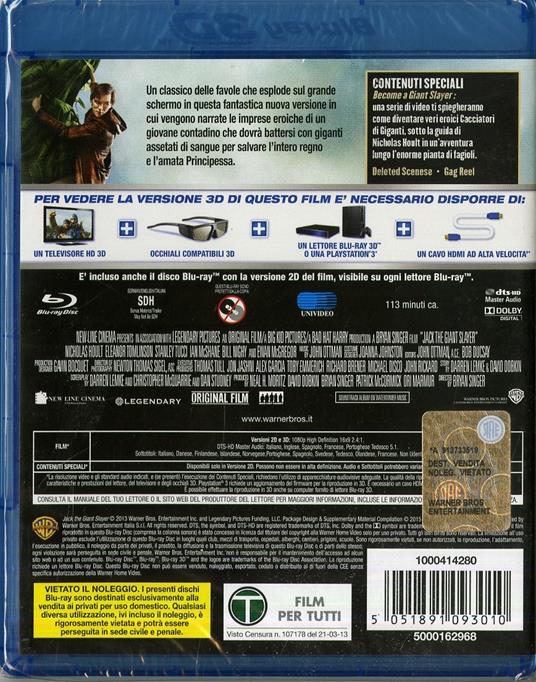 Il cacciatore di giganti 3D (Blu-ray + Blu-ray 3D) di Bryan Singer - 2