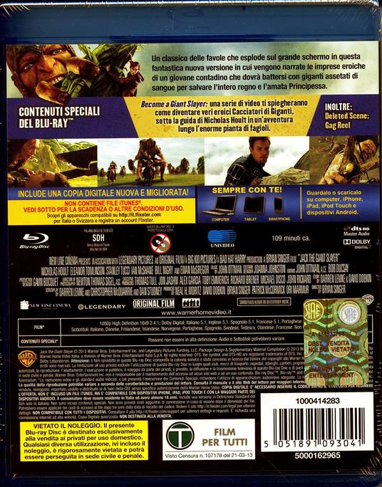 Il cacciatore di giganti di Bryan Singer - Blu-ray - 2