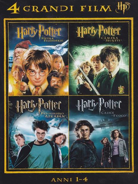 Harry Potter. 4 grandi film. Vol. 1 (4 DVD) di Chris Columbus,Alfonso Cuaron,Mike Newell