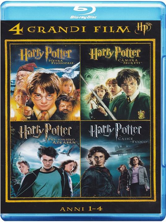 Harry Potter. 4 grandi film. Vol. 1 (4 Blu-ray) di Chris Columbus,Alfonso Cuaron,Mike Newell