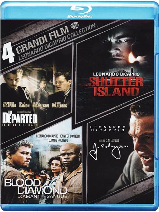 4 grandi film. Leonardo DiCaprio (4 Blu-ray) di Clint Eastwood,Martin Scorsese,Edward Zwick