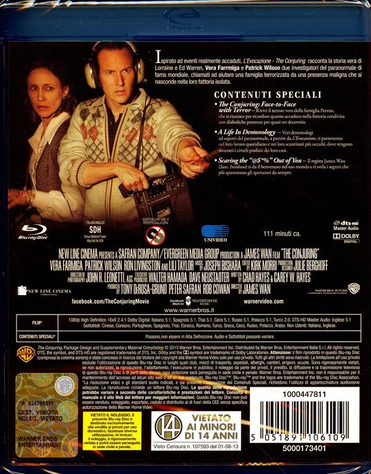 L' evocazione. The Conjuring di James Wan - Blu-ray - 2