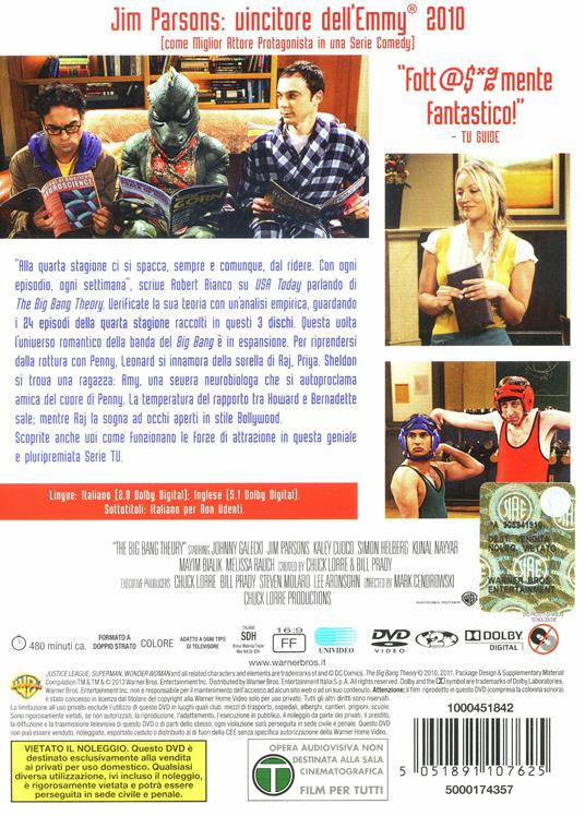 The Big Bang Theory. Stagione 4 (3 DVD) di Mark Cendrowski,Peter Chakos,Anthony Joseph Rich - DVD - 2