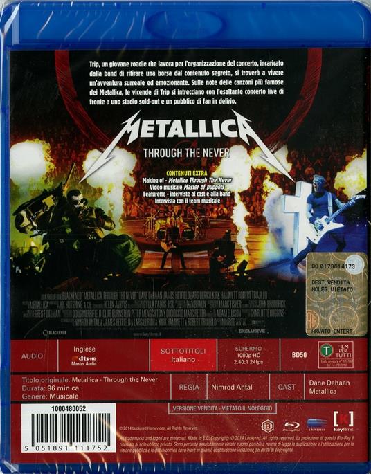 Metallica. Through the Never di Nimród Antal - Blu-ray - 2