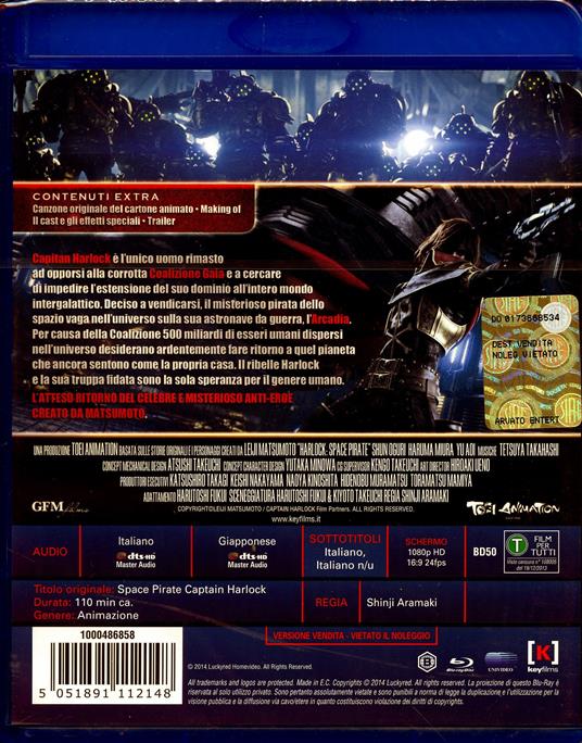 Capitan Harlock di Shinji Aramaki - Blu-ray - 2