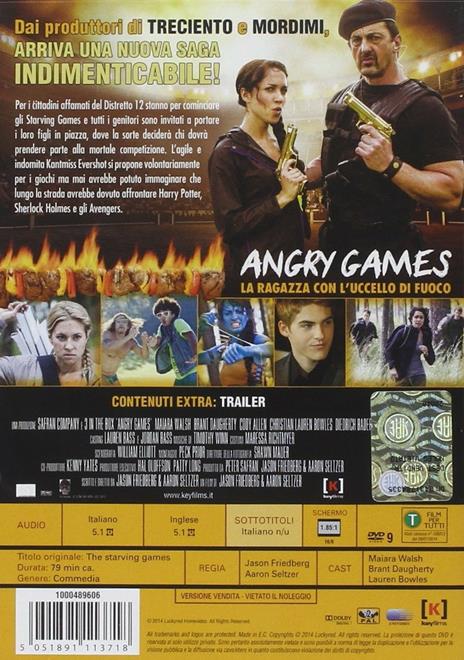 Angry Games. La ragazza con l'uccello di fuoco di Jason Friedberg,Aaron Seltzer - DVD - 2