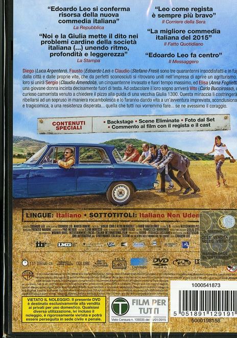 Noi e la Giulia di Edoardo Leo - DVD - 2