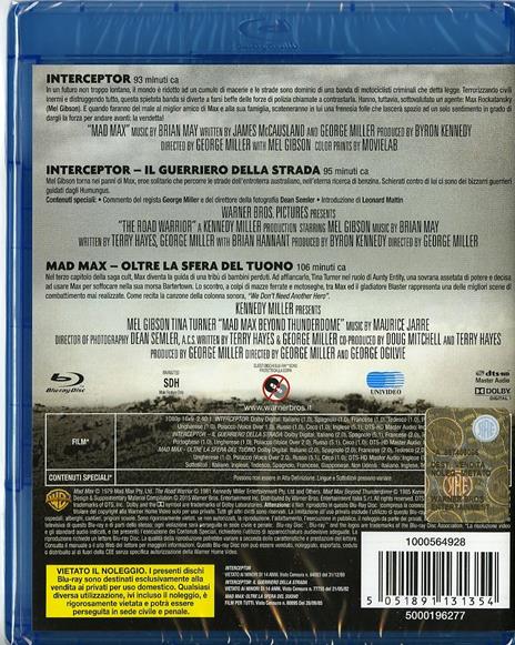 Mad Max Trilogy (3 Blu-ray) di George Miller,George Ogilvie - 2