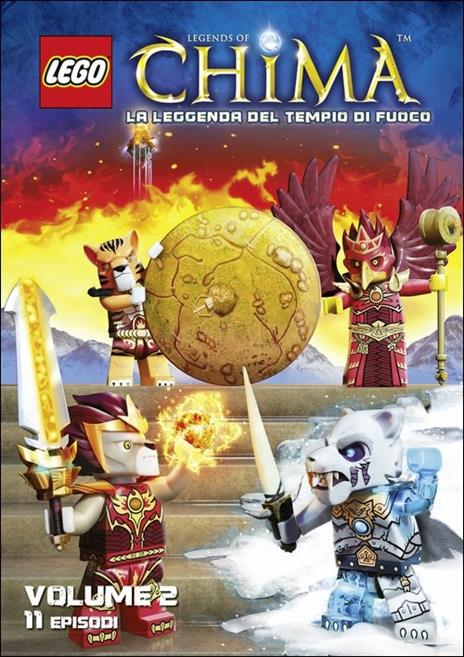 Lego. Legends of Chima. Stagione 2. Vol. 2. La leggenda del tempio di fuoco di Peder Pedersen,André Bergs,Lee Stringer - DVD