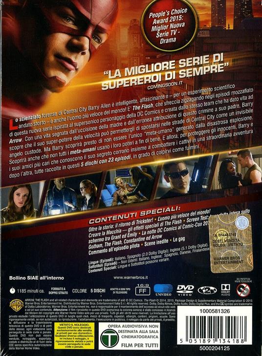 The Flash. Stagione 1 (5 DVD) di Dermott Downs,Ralph Hemecker,Glen Winter - DVD - 2