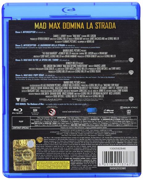 Mad Max Anthology (4 Blu-ray) di George Miller,George Miller,George Ogilvie - 2