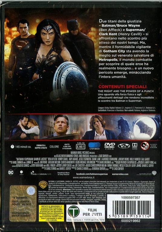 Batman v Superman. Dawn of Justice di Zack Snyder - DVD - 8