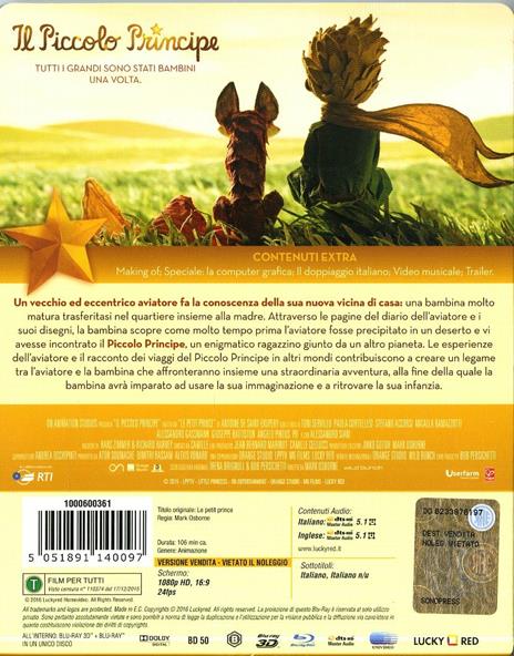 Il Piccolo Principe 3D (Blu-ray + Blu-ray 3D) di Mark Osborne - 2