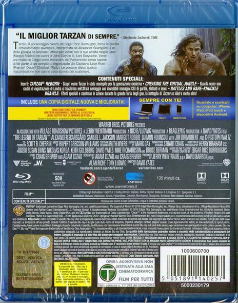 The Legend of Tarzan di David Yates - Blu-ray - 8